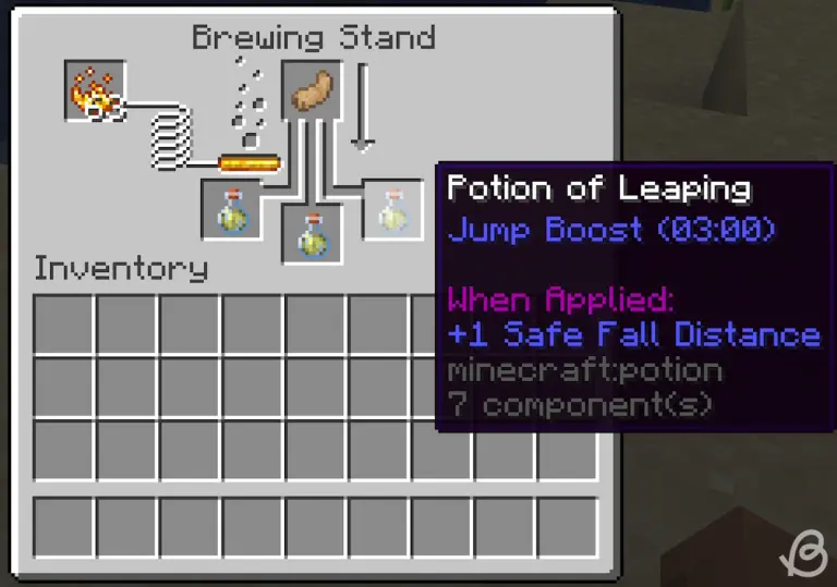 Minecraft-Potions-Potion-of-leaping-and-its-ingredient-in-Minecraft